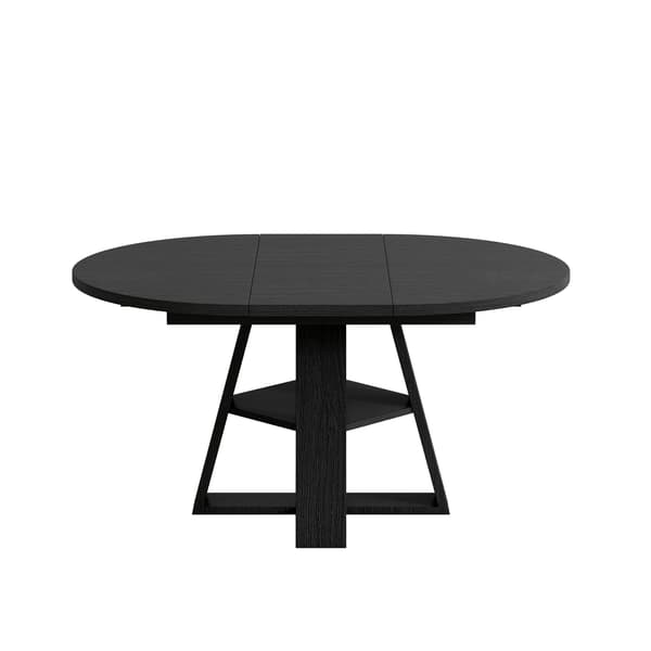 SONNENH Spisebord, MDF, Sort, 150 × 110 × 75 cm