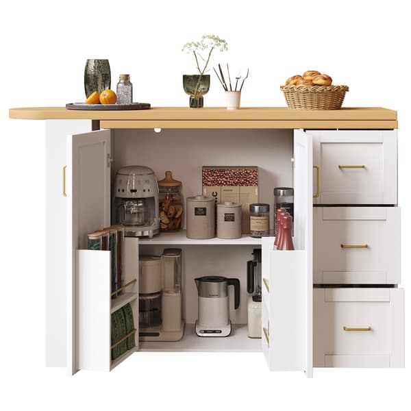SONNENH Barbord, MDF / Metall, Vit, 135 × 39 × 104 cm