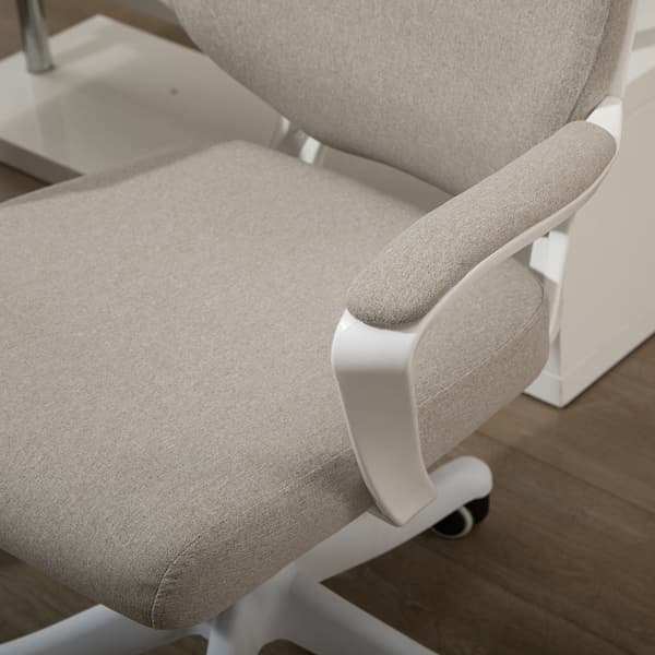 SONNENH Kontorstol, Polyester, Beige, 62 × 69 × 100 cm