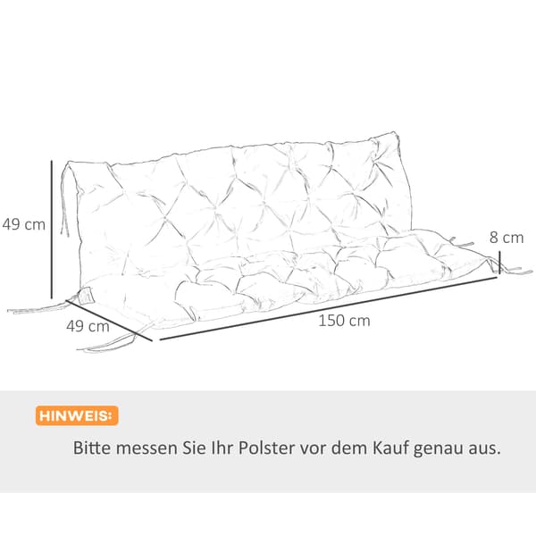 SONNENH Sittdyna, Polyester, Röd, 98 × 150 × 8 cm