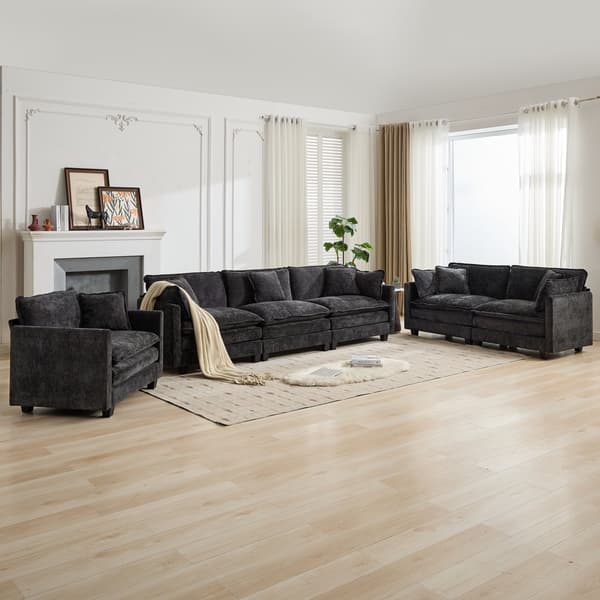 SONNENH Cloud Sofa one Seat (Armrests ingår inte), Modern Sectional Couch, för vardagsrum sovrum och lägenhet