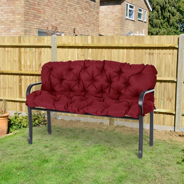 SONNENH Sittdyna, Polyester, Röd, 98 × 150 × 8 cm