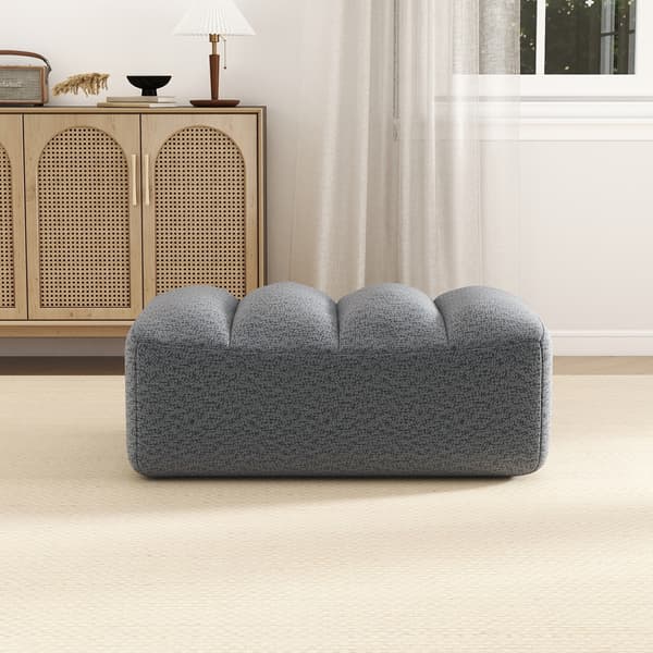 SONNENH Brravo Ottomaan Granular Fleece-Grey
