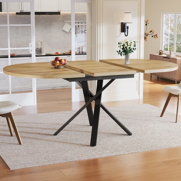 SONNENH Matbord, MDF / Metall, Träfärgad, 100 × 40 × 75,5 cm