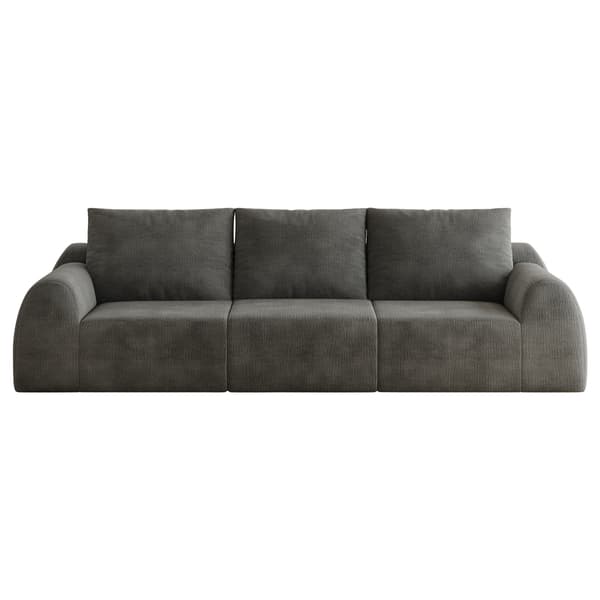 SONNENH Soffa, Tyg, Mörkgrå, 257 × 95 × 85 cm