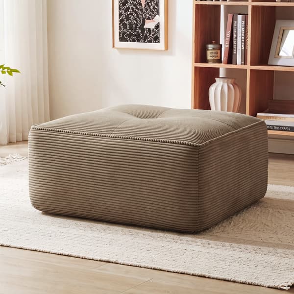 SONNENH Cordelia Ottoman Corduroy-Brown