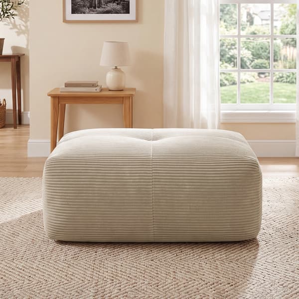 SONNENH Hamlet Ottoman manchestertyg beige