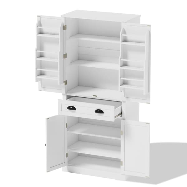 SONNENH Sideboard, MDF, Vit, 80 × 40 × 182 cm