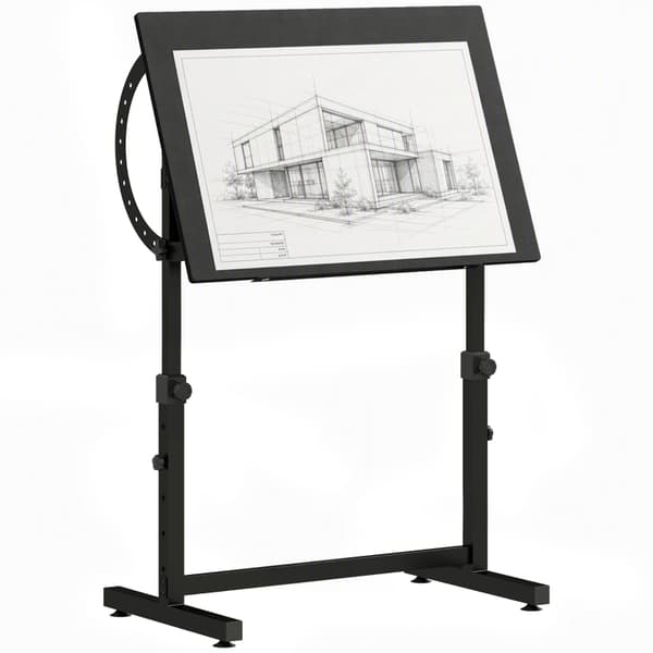 SONNENH Skrivebord, Træ / Metal, Sort, 90 × 60 × 90 cm