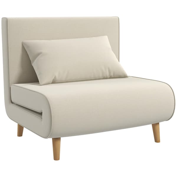 SONNENH Bäddsoffa, Trä, Krämvit, 94 × 78 × 80 cm
