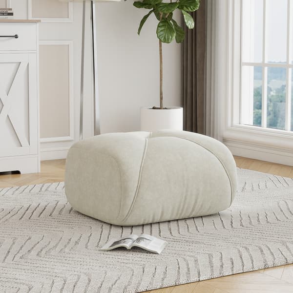 SONNENH Elowin Ottoman Chenille Ljus Beige
