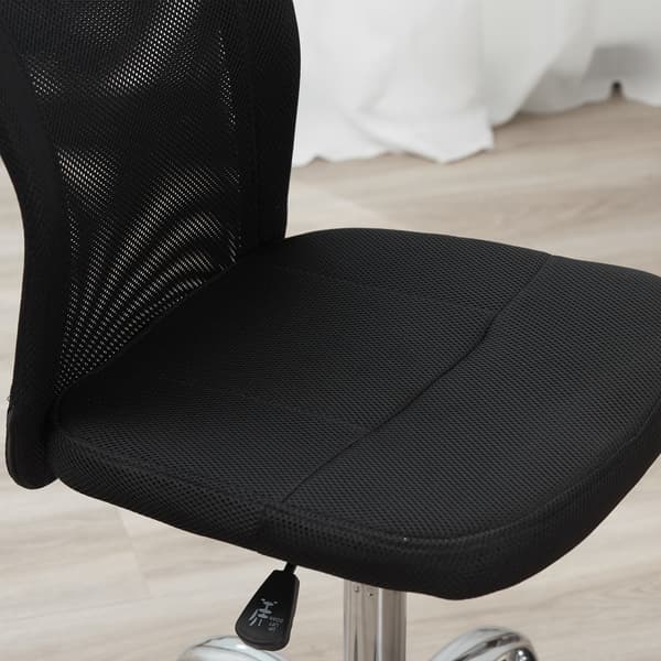 SONNENH Kontorstol, Polyester, Sort, 43 × 58 × 100 cm