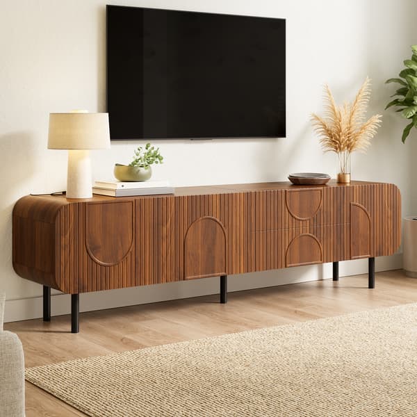 SONNENH TV-bord, MDF / Spånplade, Valnød, 180 × 40 × 47,5 cm