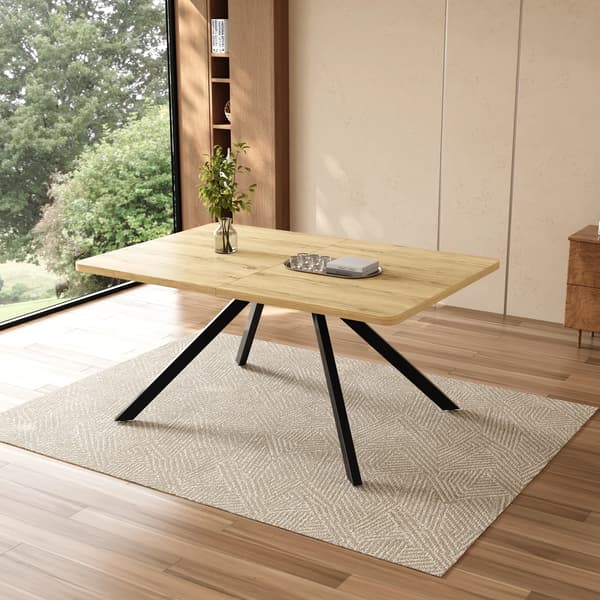 SONNENH Matbord, MDF, Ek, 240 × 90 × 74,5 cm