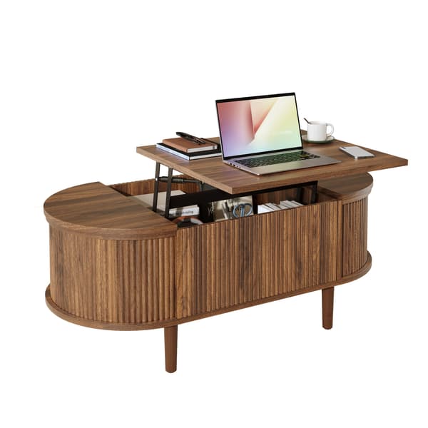 SONNENH Soffbord, MDF, Valnöt, 100 × 48 × 53,5 cm