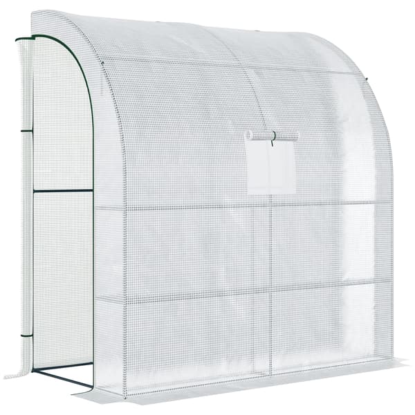 SONNENH Drivhus, Stål, Hvid, 200 × 100 × 215 cm