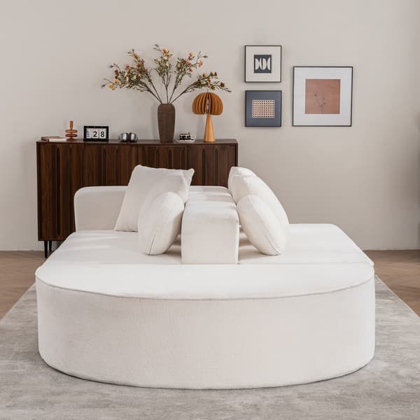 SONNENH Helt komprimerad benlös soffa, vardagsrum/sovrum med segmenterad molnsoffa, modern modulsoffa, ingen montering, bekvämt hudvänligt chenilletyg