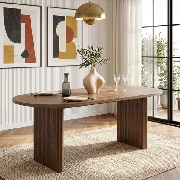 SONNENH Matbord, MDF, Valnöt, 200 × 90 × 75 cm