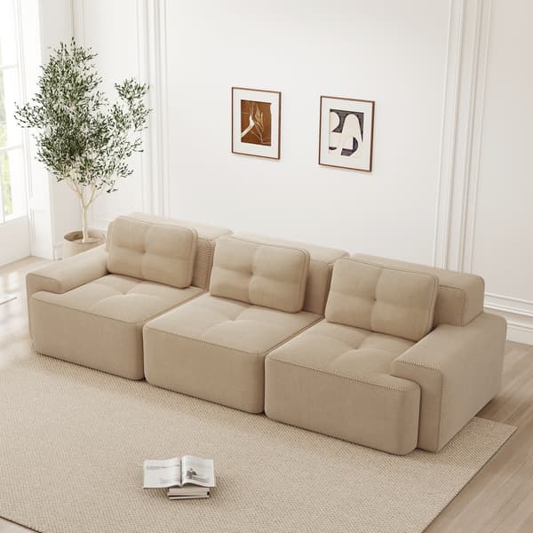 SONNENH Cloud Modular Sofa Boneless Sofa, Modular Corner Sofa, Overdimensioneret Modular Cloud Sofa, Komfortabel Corduroy Cloud Sofa