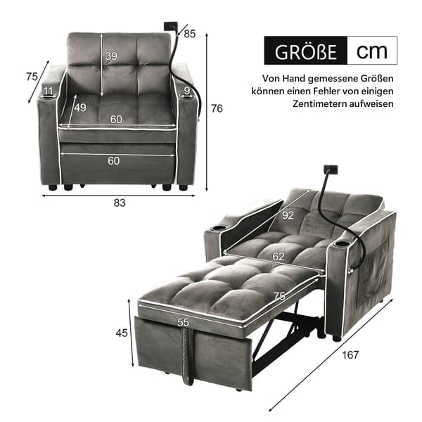 SONNENH 3-in-1 näppäinsänky