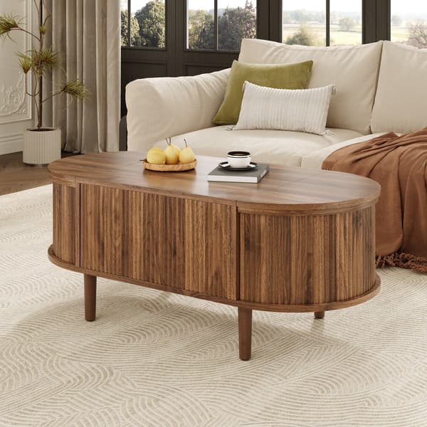 SONNENH Soffbord, MDF, Valnöt, 100 × 48 × 53,5 cm