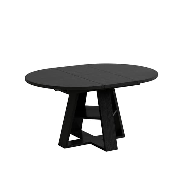 SONNENH Spisebord, MDF, Sort, 150 × 110 × 75 cm