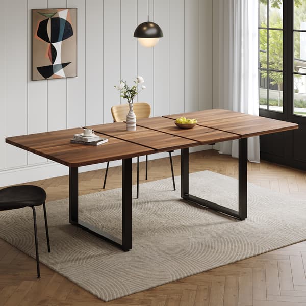 SONNENH Matbord, MDF, Valnöt, 220 × 80 × 75 cm