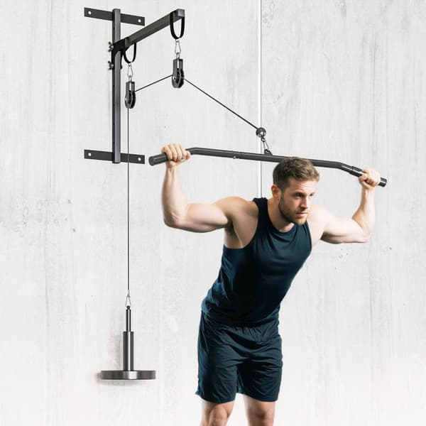 SONNENH Gymutrustning för Lat Pulldown Fitness, Kabel- och blocksystem för armträning hemma