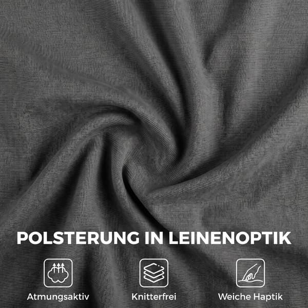 SONNENH Gyngestol, Polyester, Mørkegrå, 106 × 67 × 92 cm