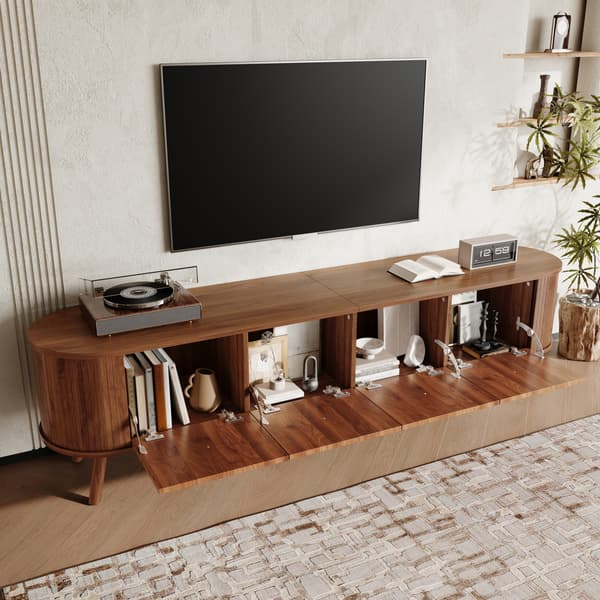SONNENH TV-bord, MDF / Spånplade, Valnød, 180 × 38 × 47 cm