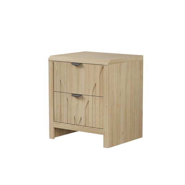 SONNENH Sengebord, MDF / Spånplade, Eg, 48 × 40 × 55,5 cm