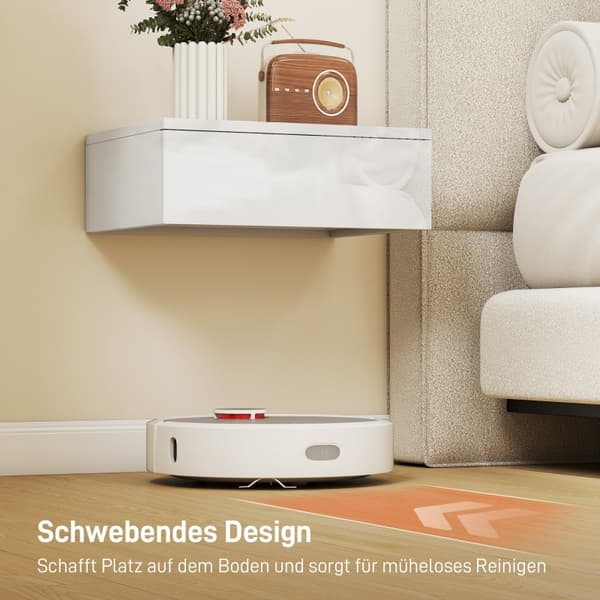 SONNENH Sengebord – sæt med 2, Træ, Hvid, 40 × 30 × 14 cm
