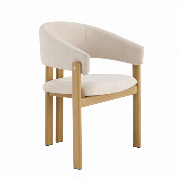 SONNENH Matstol – set med 4, Linne, Träfärgad, 61,5 × 52,5 × 83 cm