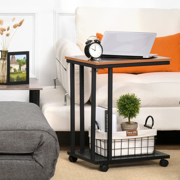 SONNENH Sidebord, MDF, Sort, 51 × 36 × 65 cm
