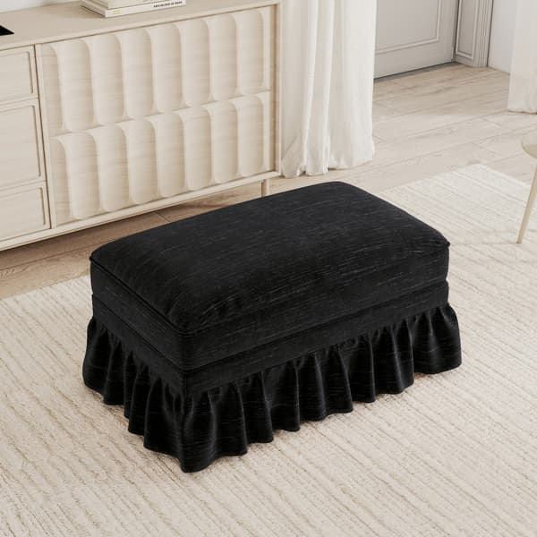 SONNENH Windsor Skammel Chenille - Sort
