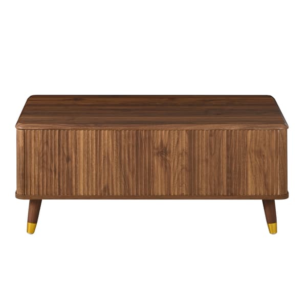 SONNENH Sofabord, MDF, Valnød, 97 × 52 × 56,5 cm