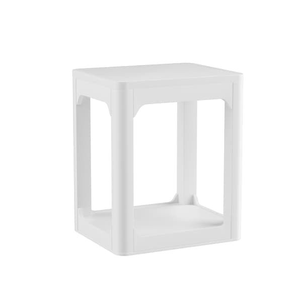SONNENH Sidebord – sæt med 2, MDF, Hvid, 50 × 40 × 60 cm