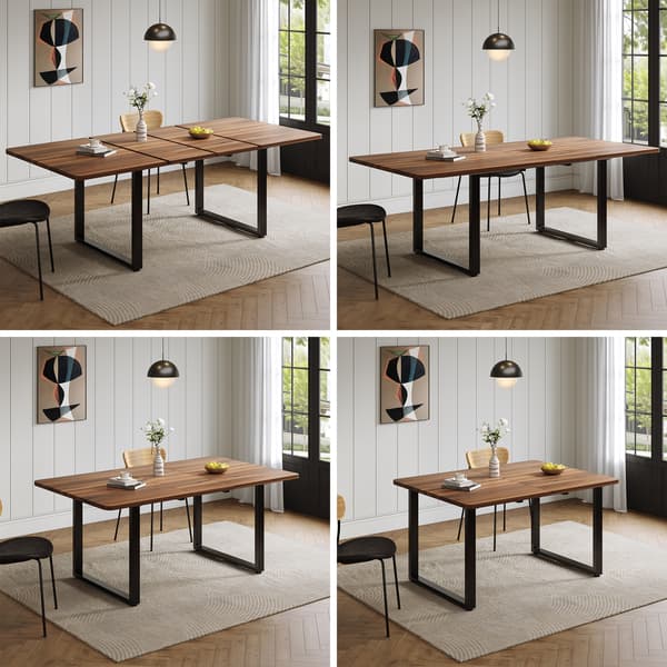 SONNENH Spisebord, MDF, Valnød, 220 × 80 × 75 cm