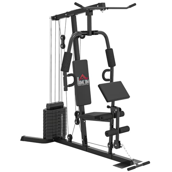 SONNENH Multigym med 45 kg viktstack 180 x 108 x 200 cm Stål Svart