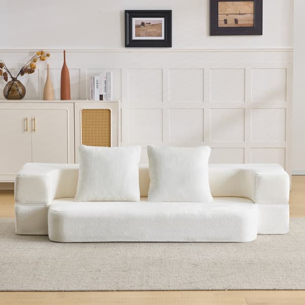 SONNENH Sofa, Skum, Hvid, 190 × 102 × 42 cm
