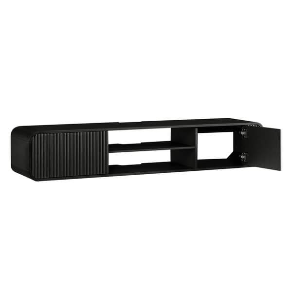 SONNENH TV-bord, MDF, Sort, 160 × 38 × 30 cm