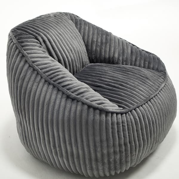 SONNENH Sittsäck, Chenille, Mörkgrå, 98 × 92 × 73 cm