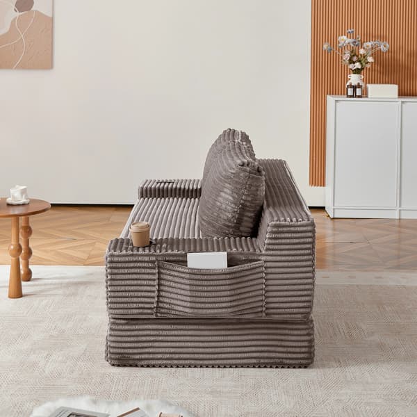 SONNENH Bäddsoffa, Manchester, Brun, 180 × 85 × 62 cm