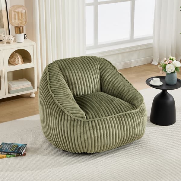 SONNENH Sittsäck, Chenille, Smaragdgrön, 98 × 92 × 73 cm
