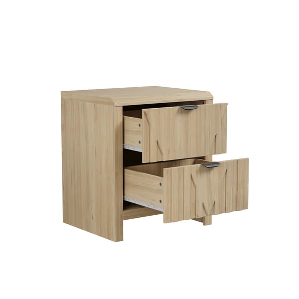 SONNENH Sengebord, MDF / Spånplade, Eg, 48 × 40 × 55,5 cm