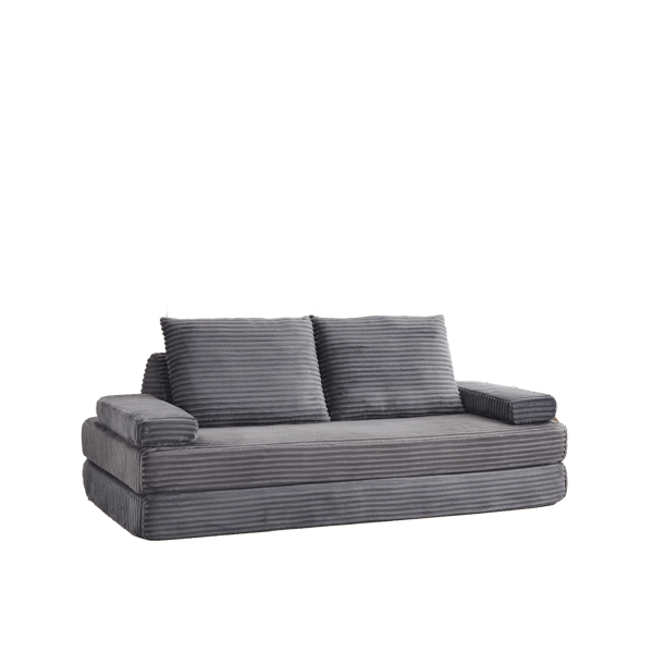 SONNENH Soffa, Manchester / Skum, Grå, 211,5 × 106,5 × 62 cm