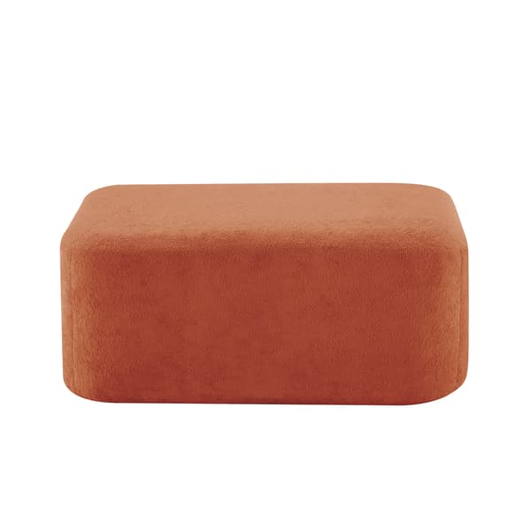 SONNENH Ottoman Fløjl-Orange