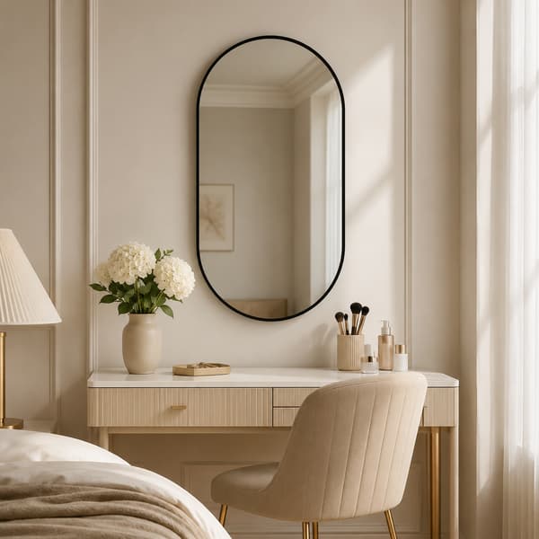 SONNENH 50*80cm Flexi-Hang ellipse badeværelses spejl