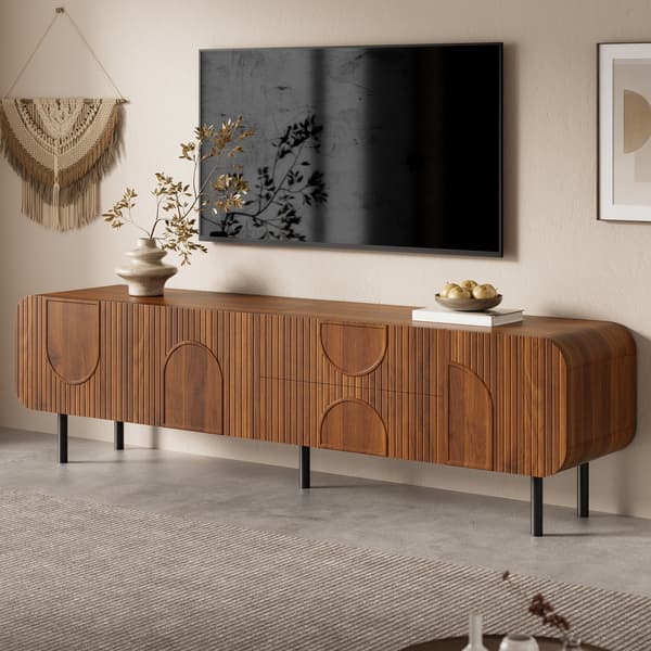 SONNENH TV-bord, MDF / Spånplade, Valnød, 180 × 40 × 47,5 cm