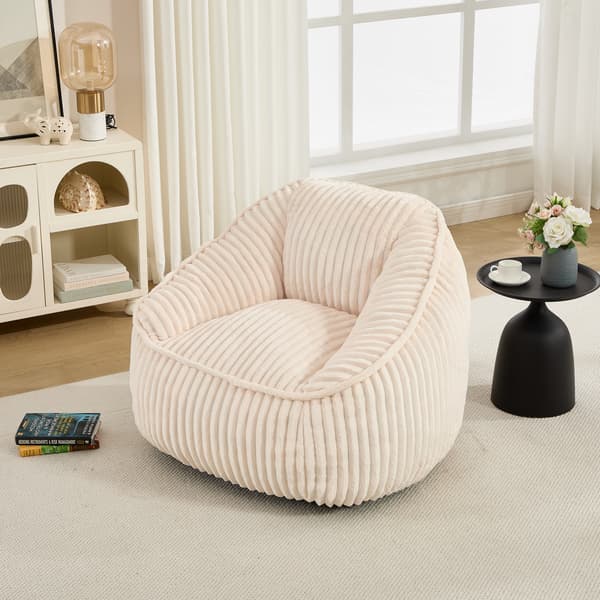 SONNENH Sittsäck, Chenille, Beige, 98 × 92 × 73 cm